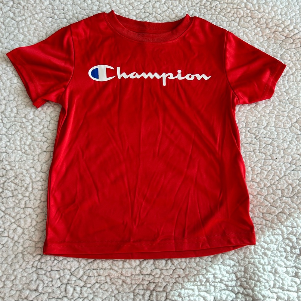 Champion Red Logo T-Shirt – Size 4T Boys